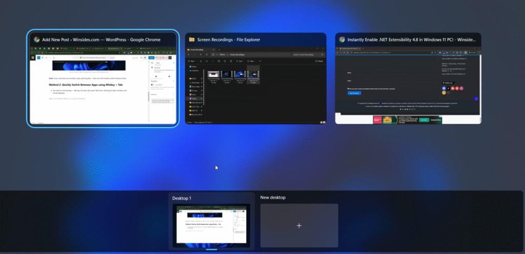 Switch Between Windows Applications