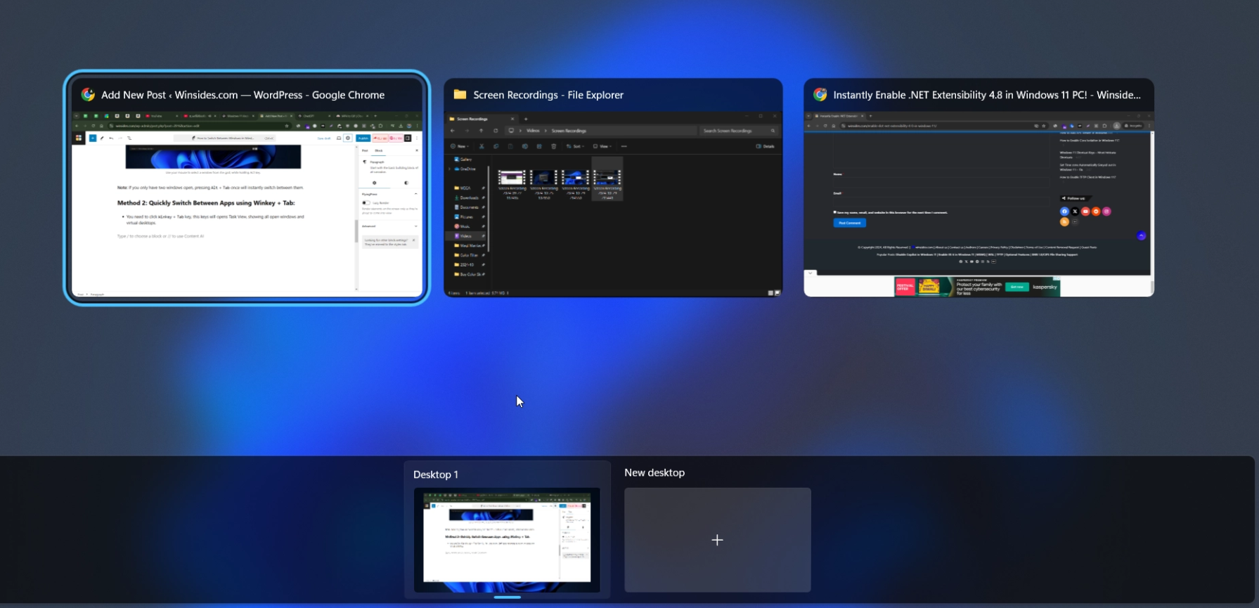 Switch Between Windows Applications