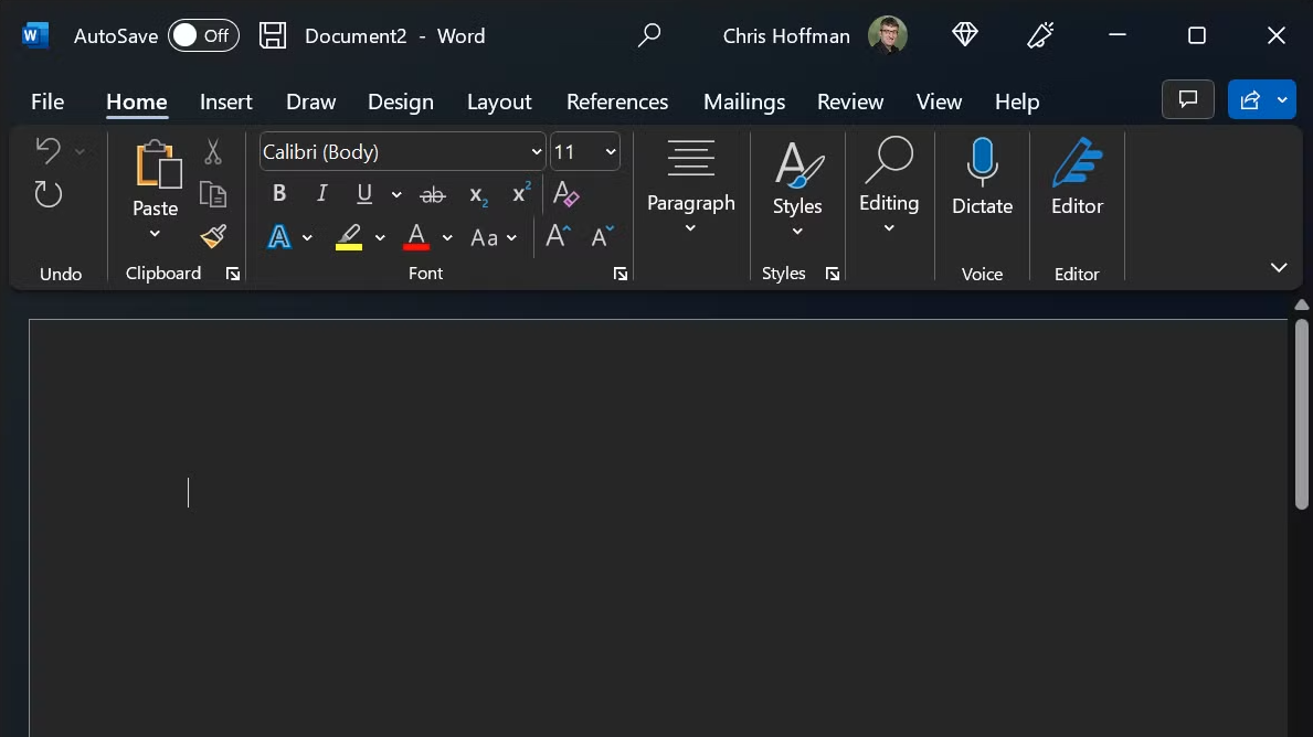 Enable Dark Mode Office